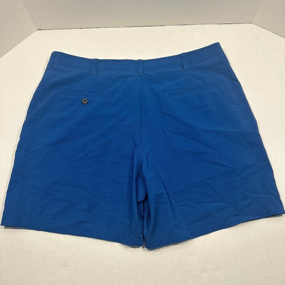 Ben Hogan Mens Performance Golf Shorts Size 36 Blue Flat Front Stretch Waistband - Picture 2 of 9